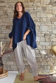Suri Cushion Cotton Artist Smock Navy 